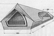 Легкая нейлоновая бивачная палатка Pionier