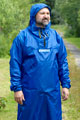 216 Куртка типа анорак с полукомбинезоном из ткани оксфорд синей