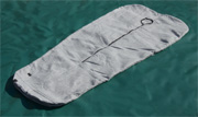 Спальный мешок с лицевым вырезом и центральной молнией с вшитым дном из искусственного сукна 015