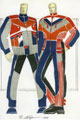 Эскизы экспедиционных костюмов, выполненных студентами Текстильной академии