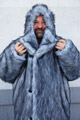 Меховое пальто полярника "Полярный волк"